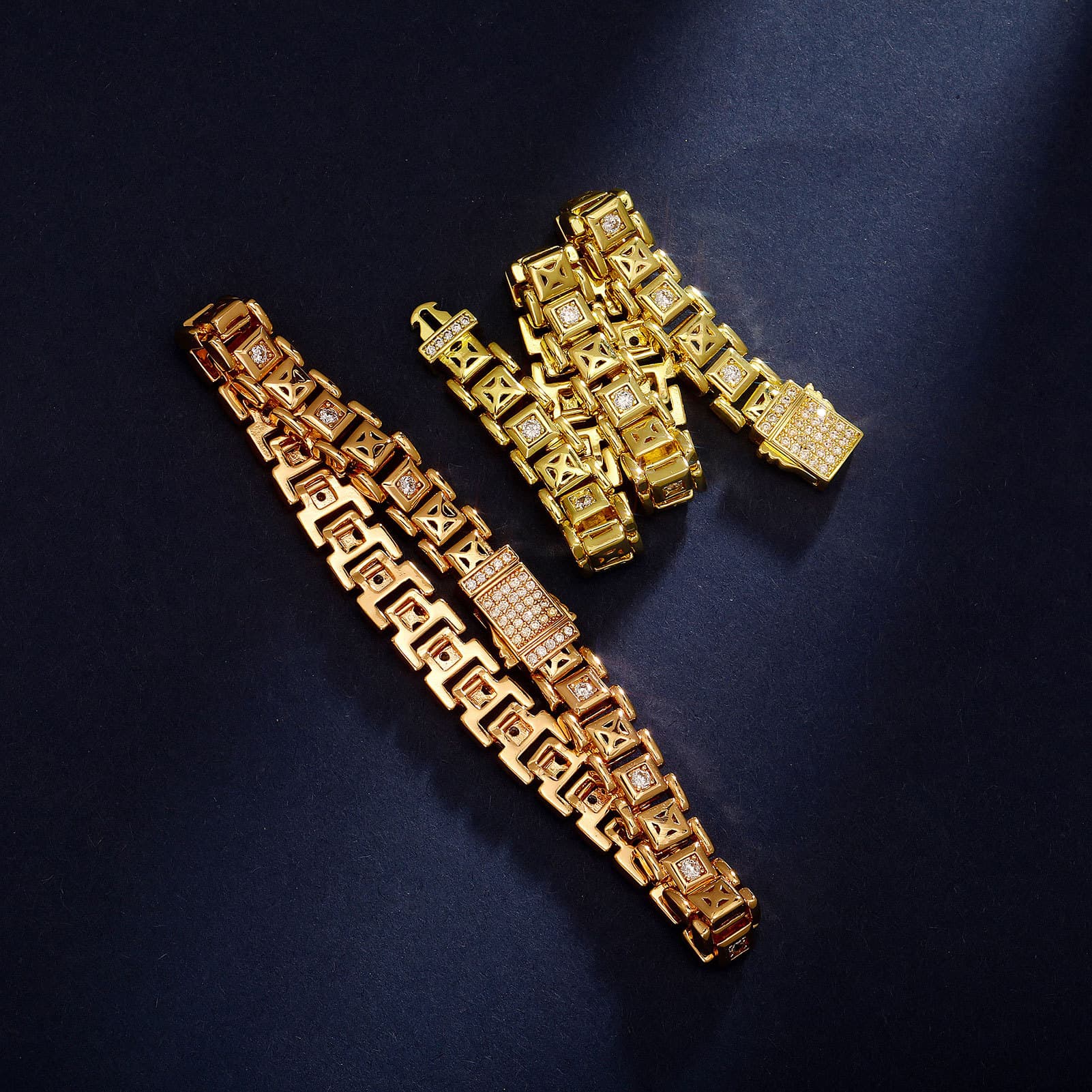 Charm Bracelets 8MM Zircon Chain Hip Hop Tennis Chain Zircon Bracelet Men And Women Jewelry