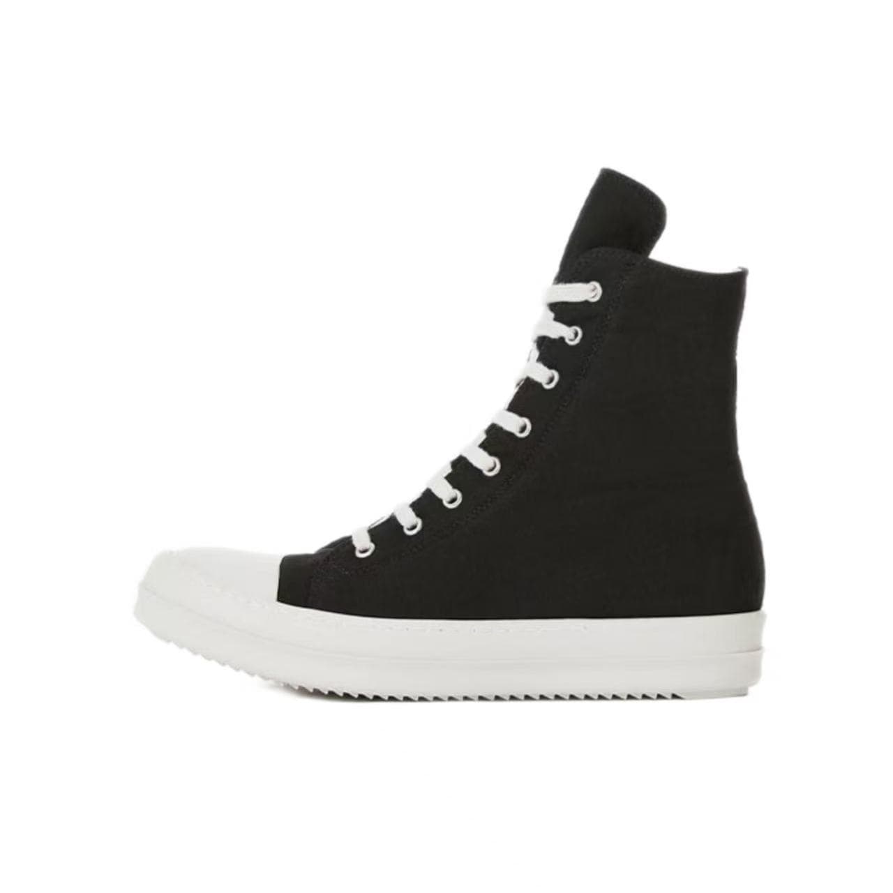Chaussures décontractées pour hommes, baskets montantes décontractées en toile noire et blanche, style urbain pour couples, contrefaçon