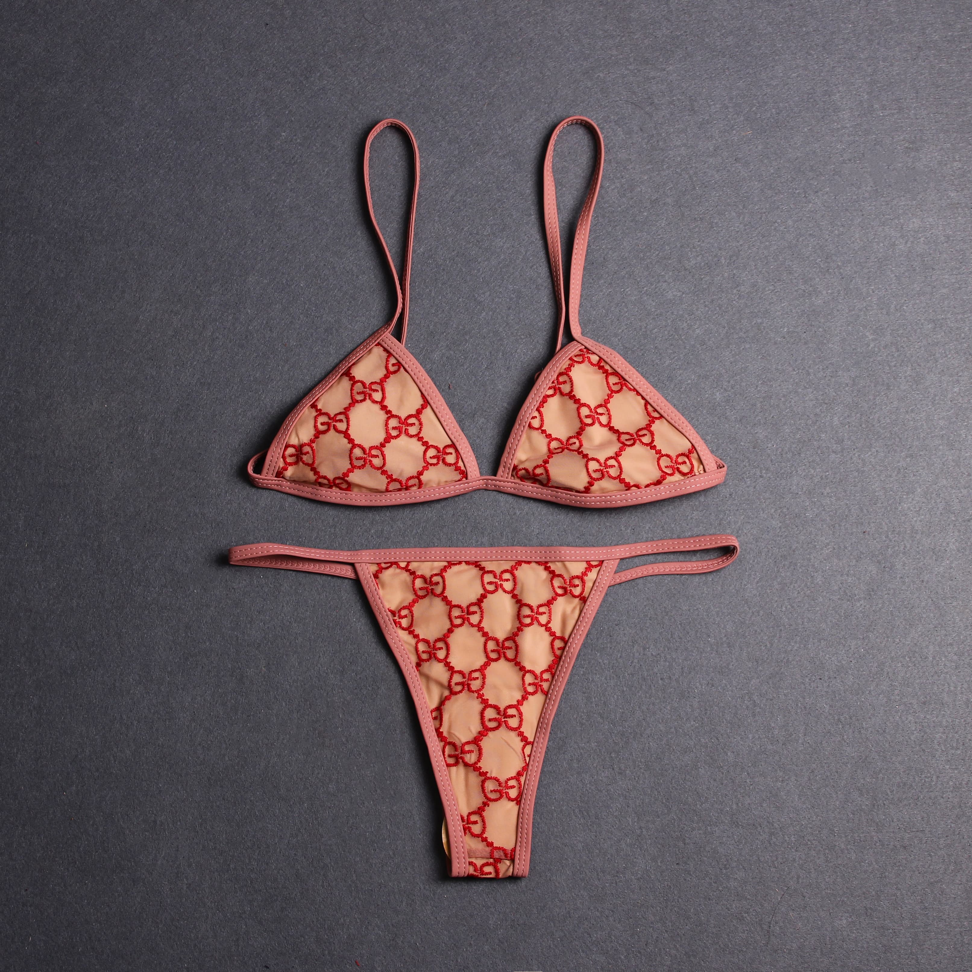 Ensemble soutien-gorge et bikini en dentelle pour femme, idéal pour l'été