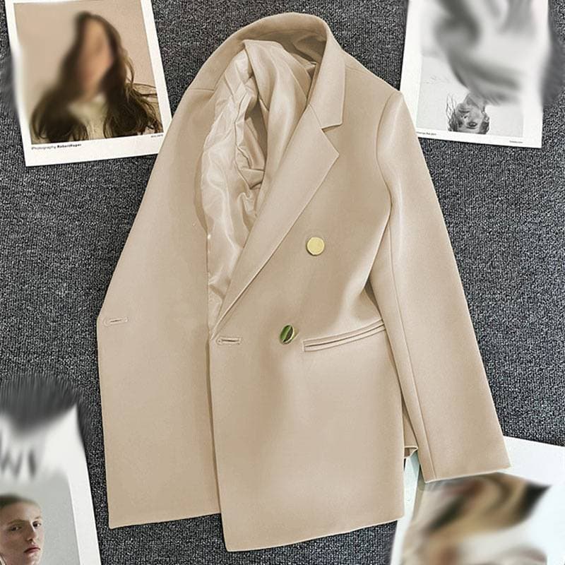 Women's Clothing Orange autumn and winter ladies suits high end drape loose temperament commuting multi color suit jacket wholesale