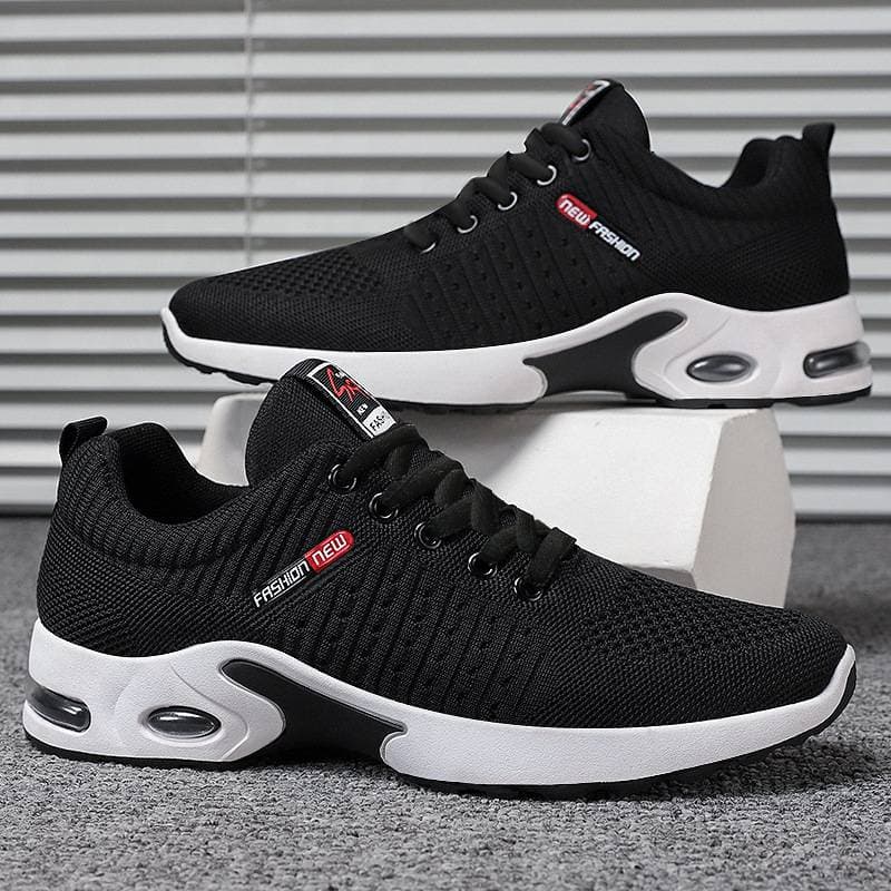 Men's Breathable Running Shoes – Knit Upper With Air Cushion (Lightweight & Stylish)