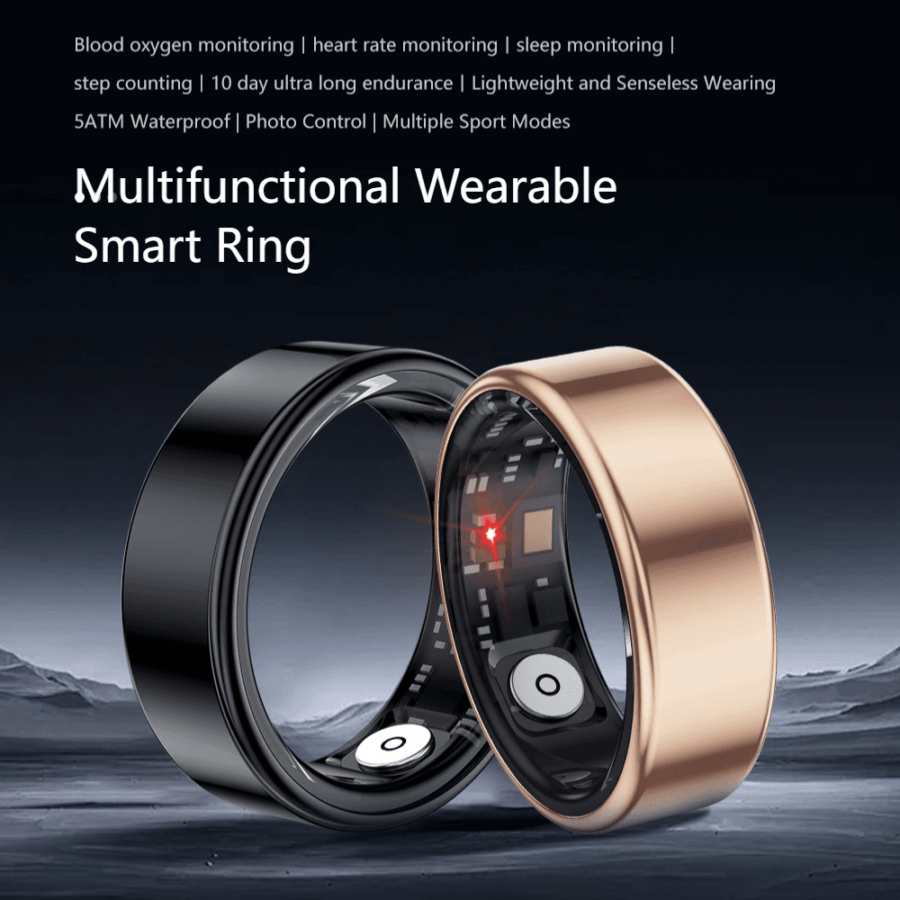 Men's Jewelry Smart Rings X1 Heart Rate Blood Oxygen Ring Health Sports Smart Ring