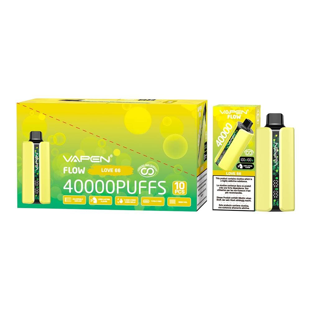 10 pièces 40000 bouffées VAPEN Flow 40K Vape Mesh Coil saveurs fruitées longue durée bouffée nouvelles saveurs e-cigarette Vapes Pod jetable
