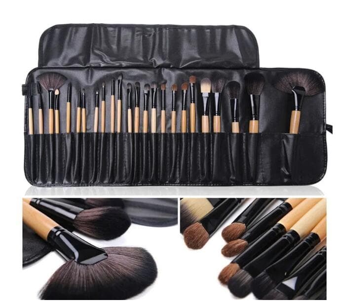 Gift Bag Of 24 pcs Makeup Brush Sets Professional Cosmetics Brushes Eyebrow Powder Foundation Shadows Pinceaux Make Up Tools