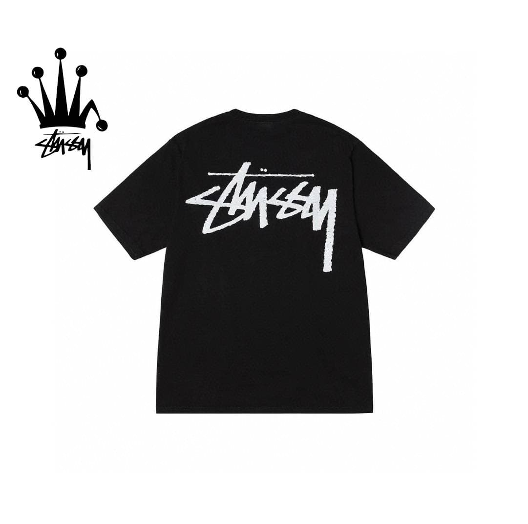 Stussy Tai Chi Printed Pattern Pure Cotton Short Sleeved T-shirt