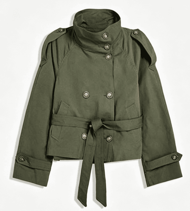 Veste coupe-vent courte rétro à double boutonnage pour femme, manches longues polyvalentes, neuve