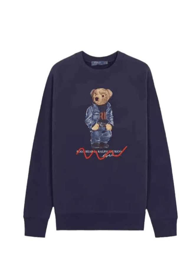 POLO Denim Bear Style, la nouvelle marque japonaise de mode automne-hiver, propose un pull décontracté à manches longues pour hommes et femmes, fa