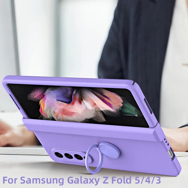 5 Shockproof Hinge Galaxy Fold 5/4/3 aron Case Cover for Samsung Z Fold5