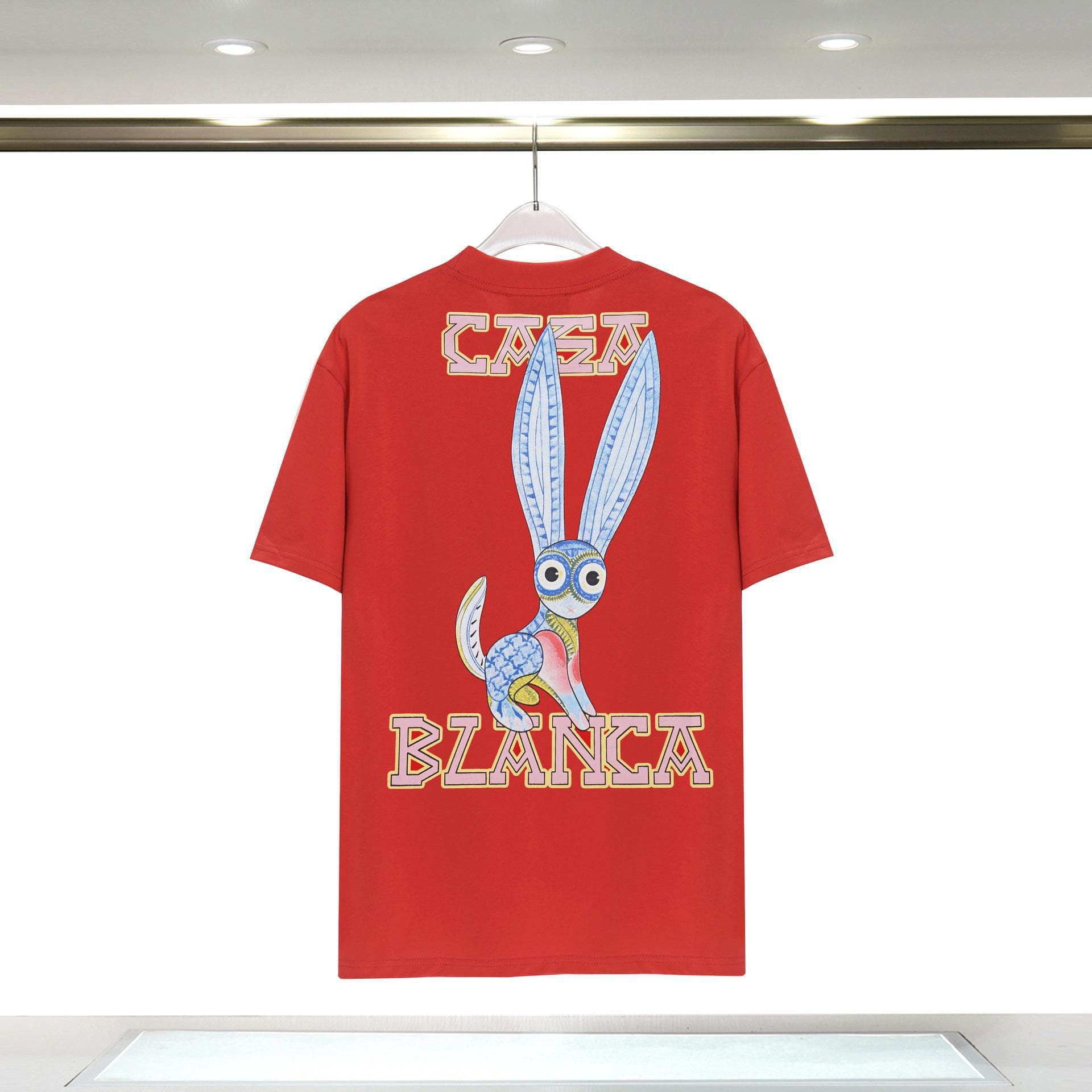Vêtements pour hommes 24 nouveaux styles Illusion Gate Letter Printing T-shirt à manches courtes à col rond personnalisé