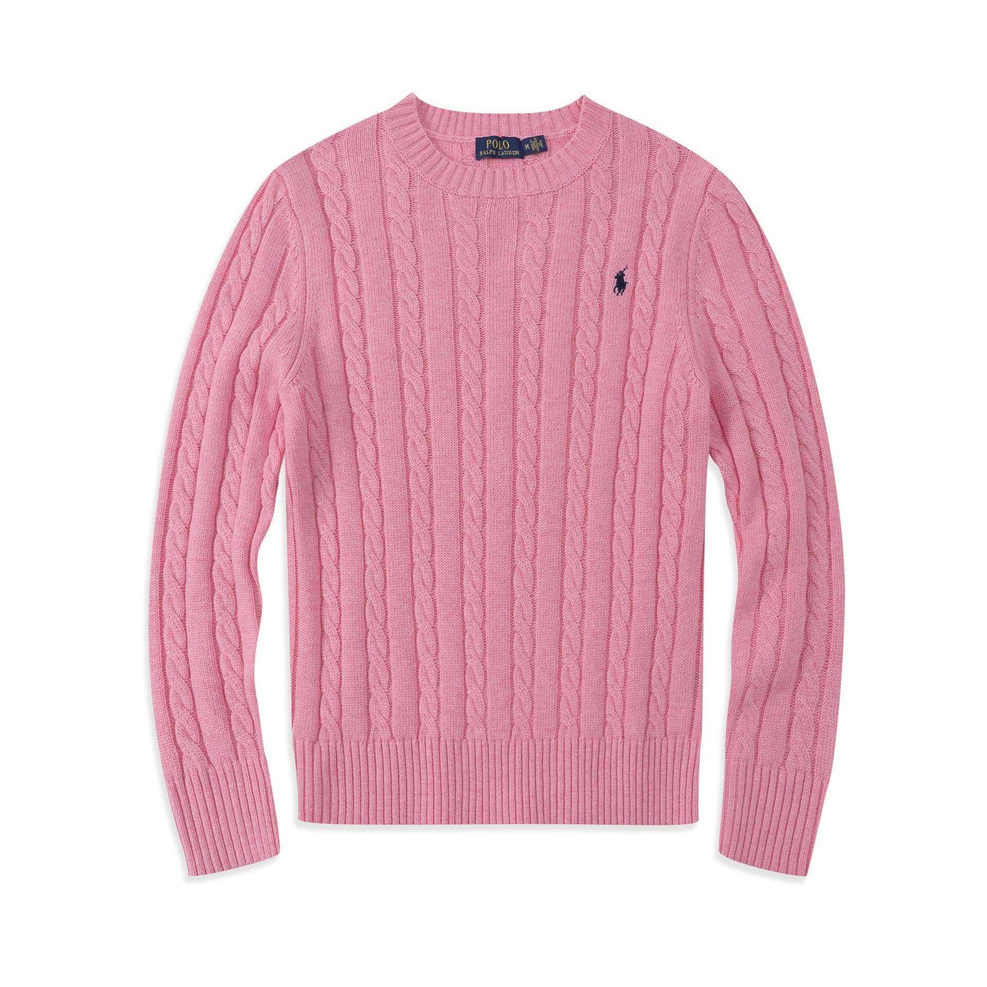 Même style pour hommes et femmes, pull polo torsadé à col rond, pull décontracté en laine mélangée avec logo poney pour couple