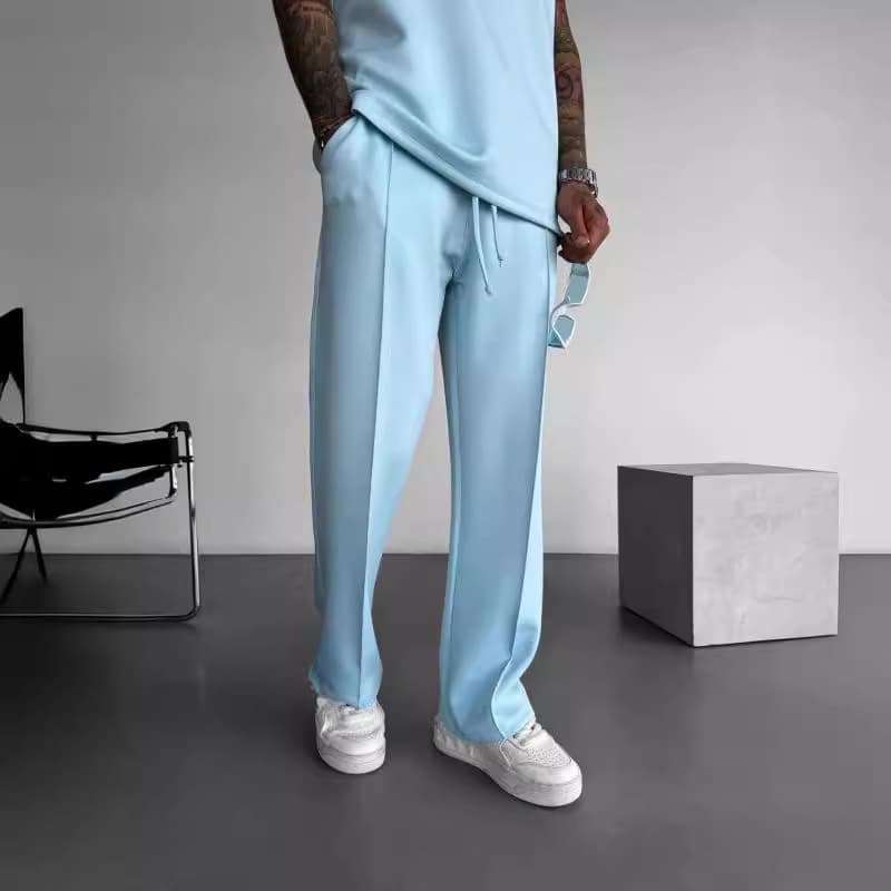 Men's Clothing 2024 New Pants Men's Four Seasons Loose Straight Sports Casual Trousers Hot Selling Suit Long