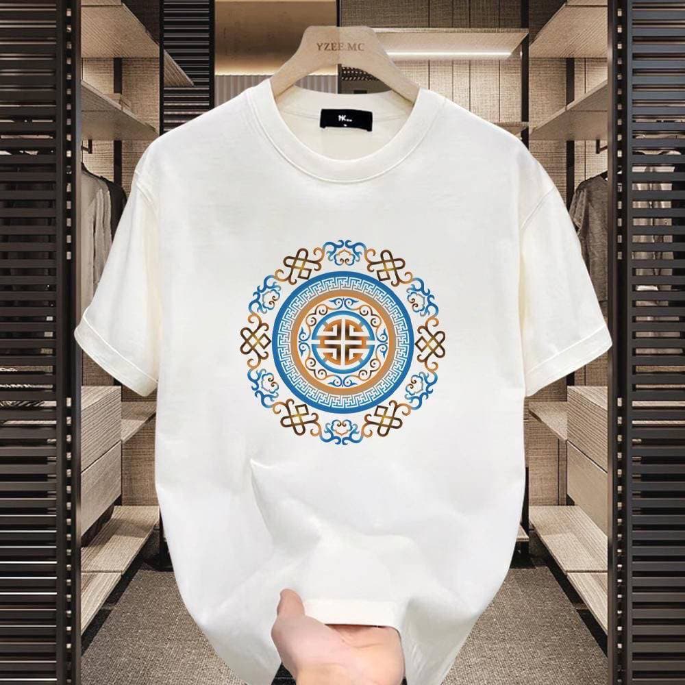 2025 summer loose men and women pullover 100% cotton short sleeve T-shirt