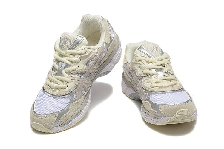 Chaussures de soutien de la voûte plantaire pour femmes, style rétro, amortissantes, bleu marine et beige, antidérapantes.