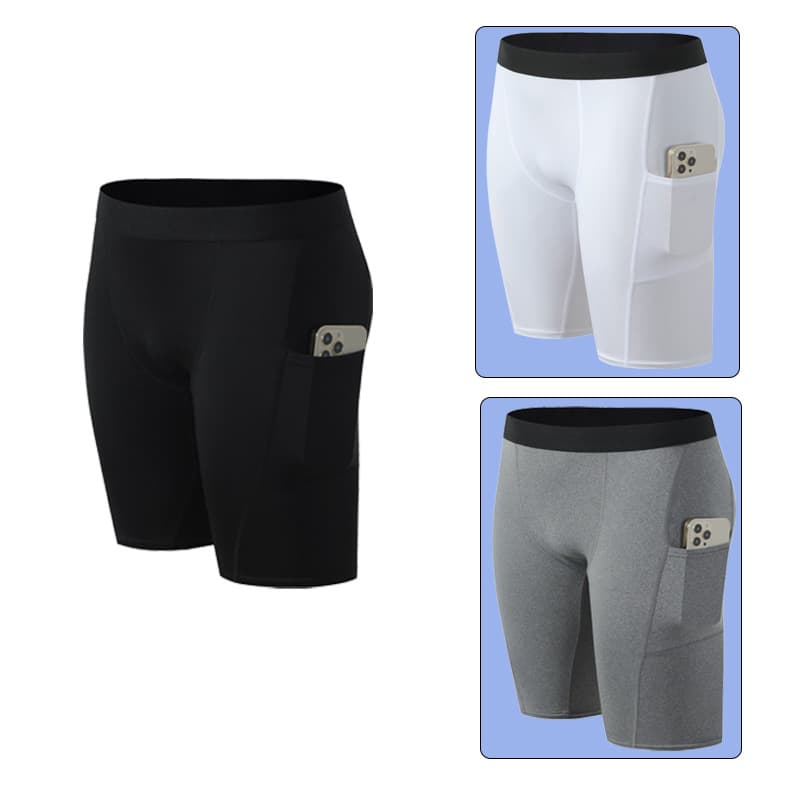 Men's Leggings Basketball Fitness Track and Field five leggings High spring quick drying athletic shorts Training Running pocket leggings