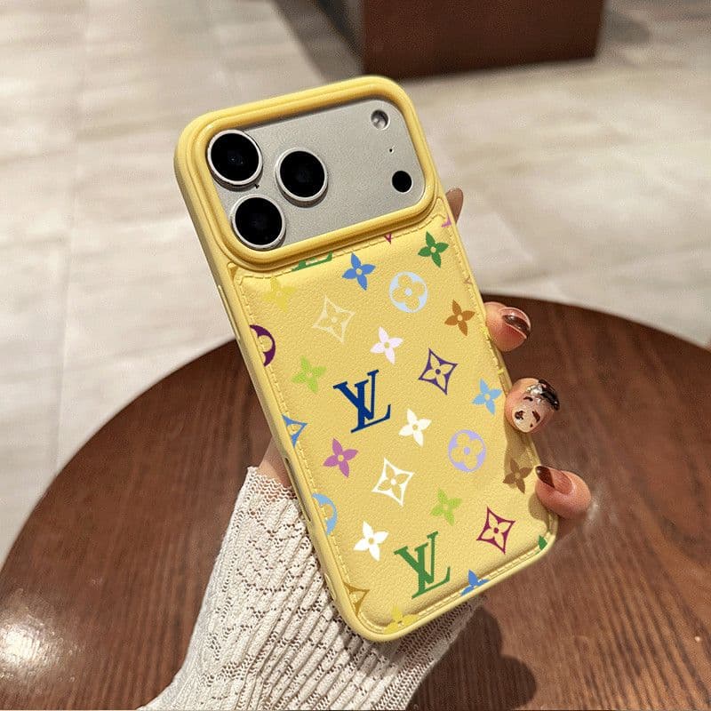 Coque de téléphone portable avec impression de lettres colorées pour iPhone 17 Pro Max, iPhone 16, 15/14 Pro/13/12/11