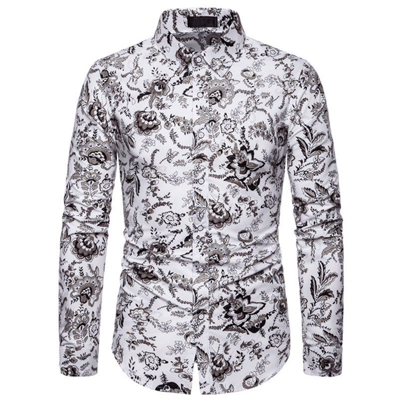 Men'S Fashion Casual Comfortable Printed Shirt
