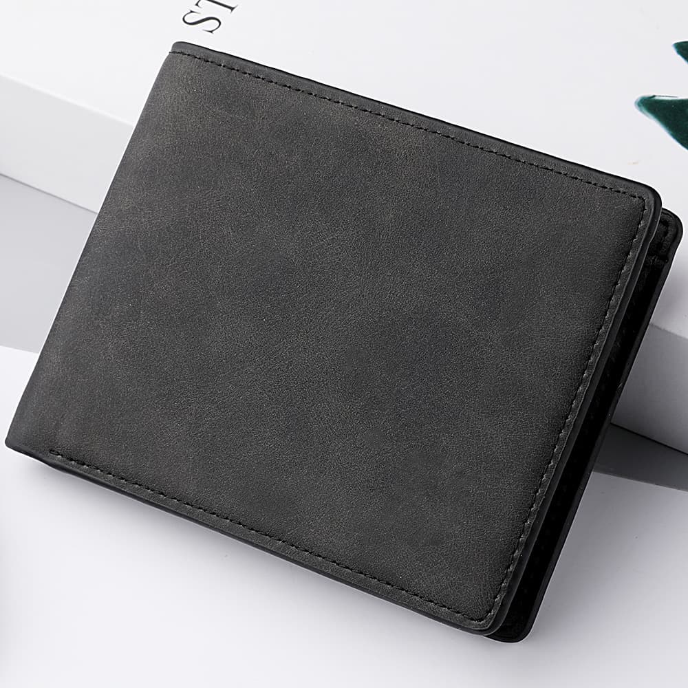 2023 New Wallet Men's Genuine Men's Short Zipper Simple Soft Leather Lightweight Wallet Vintage Wallet For Students