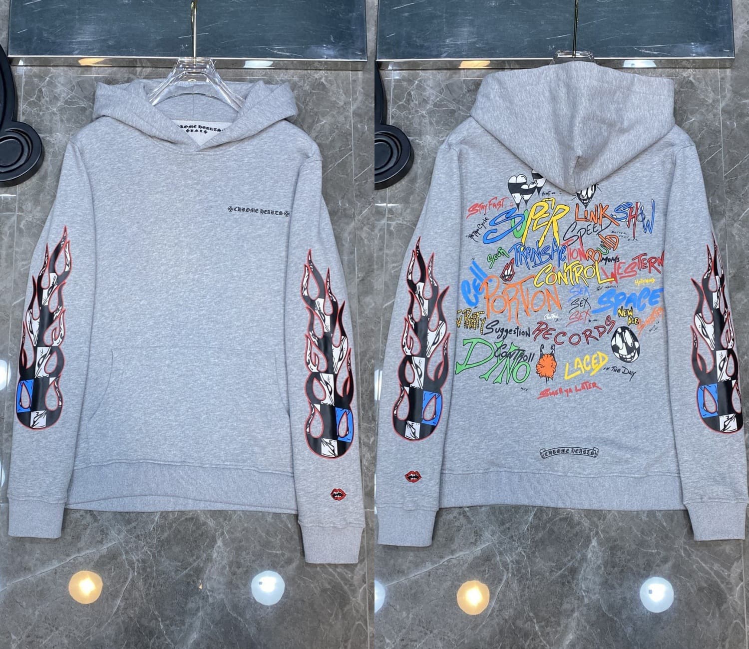 Sweat à capuche Chrome Hearts Cross, version correcte 25ss, polyvalent et tendance, vente en gros