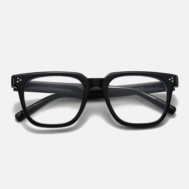 Men's Glasses New Black Frame Glasses Frame Women's Trendy Plain Large Frame Men's Anti Blue Light Glasses Frame Myopia