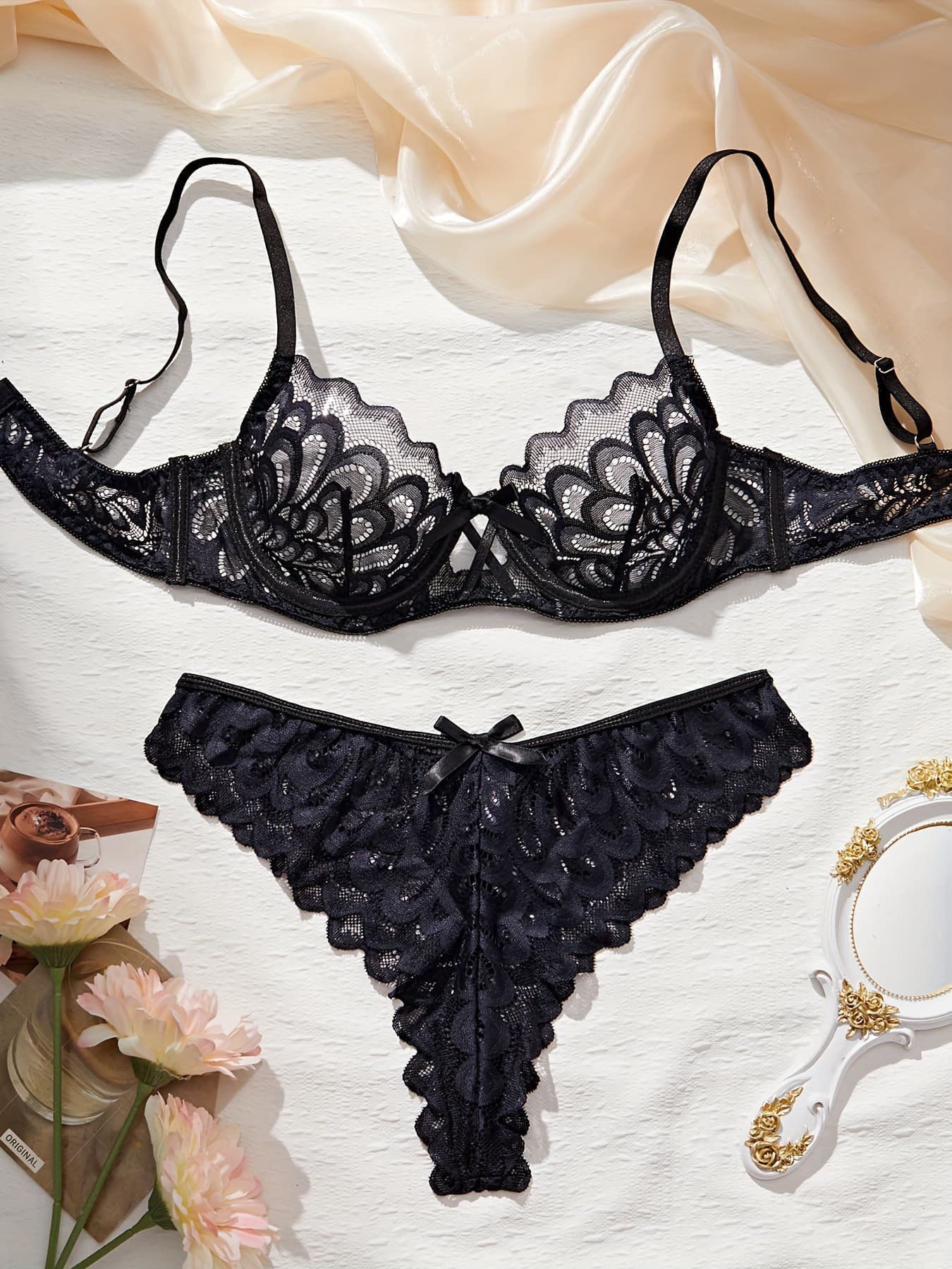 Ensemble soutien-gorge et culotte style français européen et américain, lingerie push-up en dentelle sexy multicolore, sous-vêtements séduisants