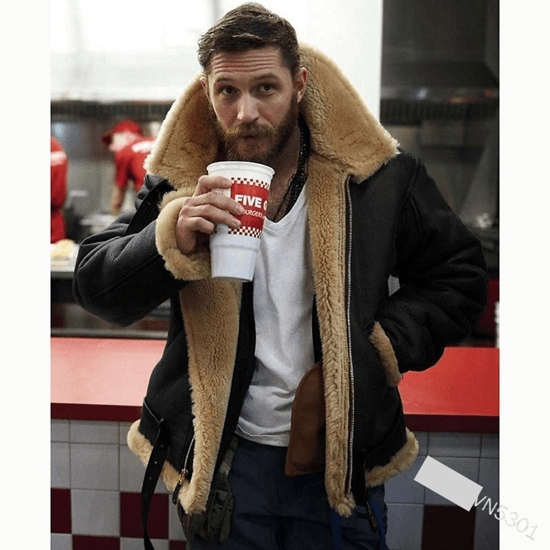 ​Men's Faux Fur Collar Zip-Up Jacket With Contrast Stitching, Winter Warm Fleece Lined Coat For Casual Outfit (Black/Brown, S-5XL)​