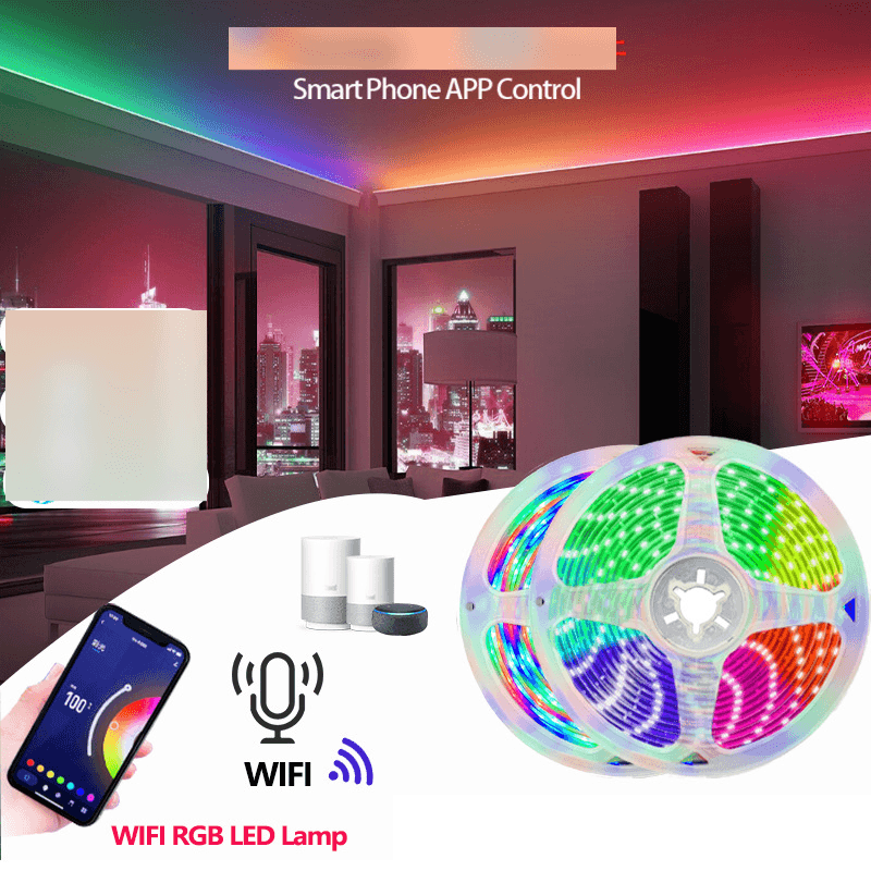Tuya Led Light Strip Set Smart Home Light Strip 2835rgb5050 Colorful Sound Pickup Light Wifi Bluetooth Light Strip