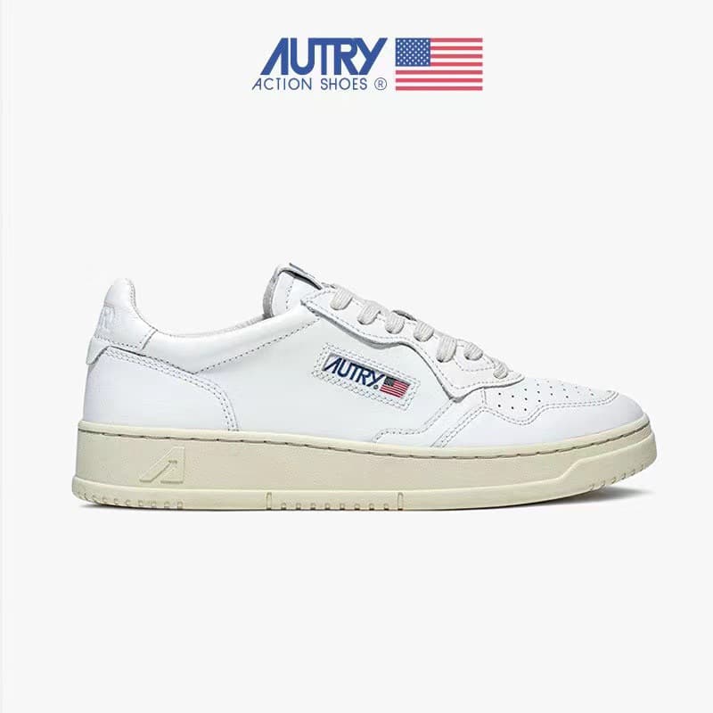 Baskets décontractées à rayures grises et blanches pour femmes et hommes AUTRY 2026 - Tendance, mode, polyvalentes et sportives