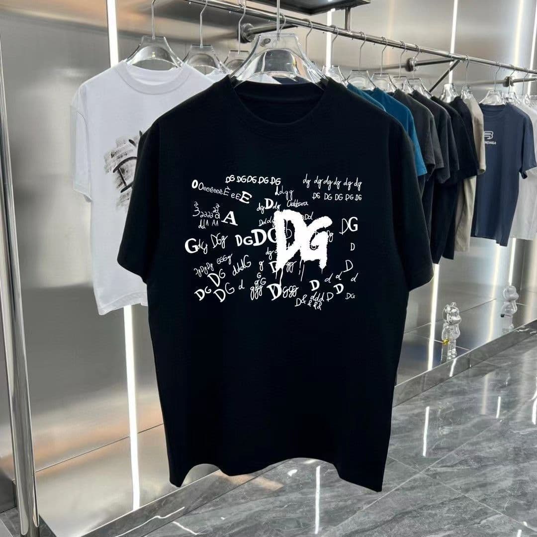 T-shirt à manches courtes et col rond de haute qualité pour hommes