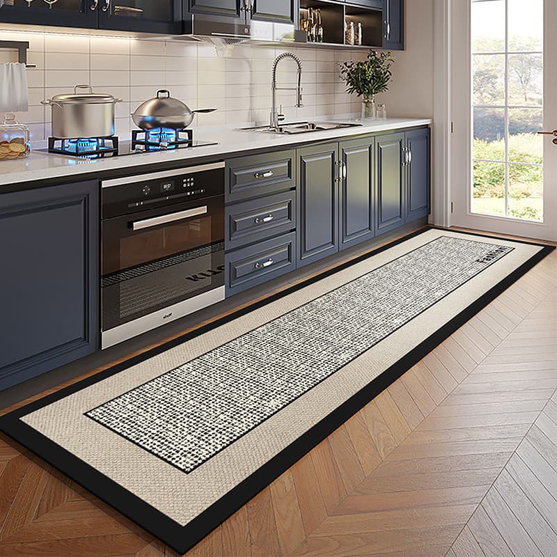 Kitchen Floor Mat - Oil & Water Absorbent, Non-Slip, Washable, Dirt-Resistant - Long Runner For Home Entrance