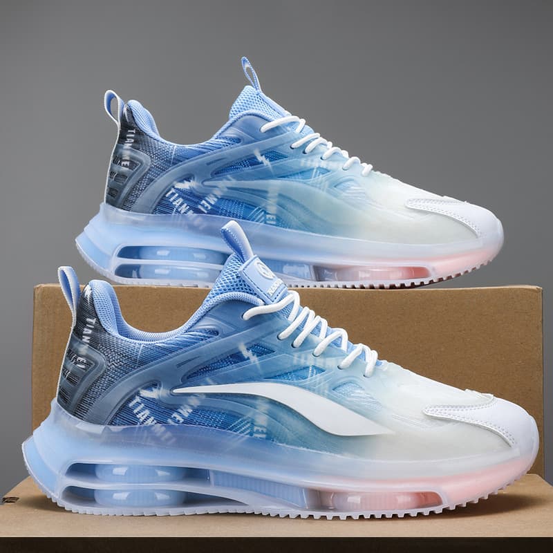 Men's shoes spring new sports shoes leather waterproof trend breathable couple shoes casual fashion shoes