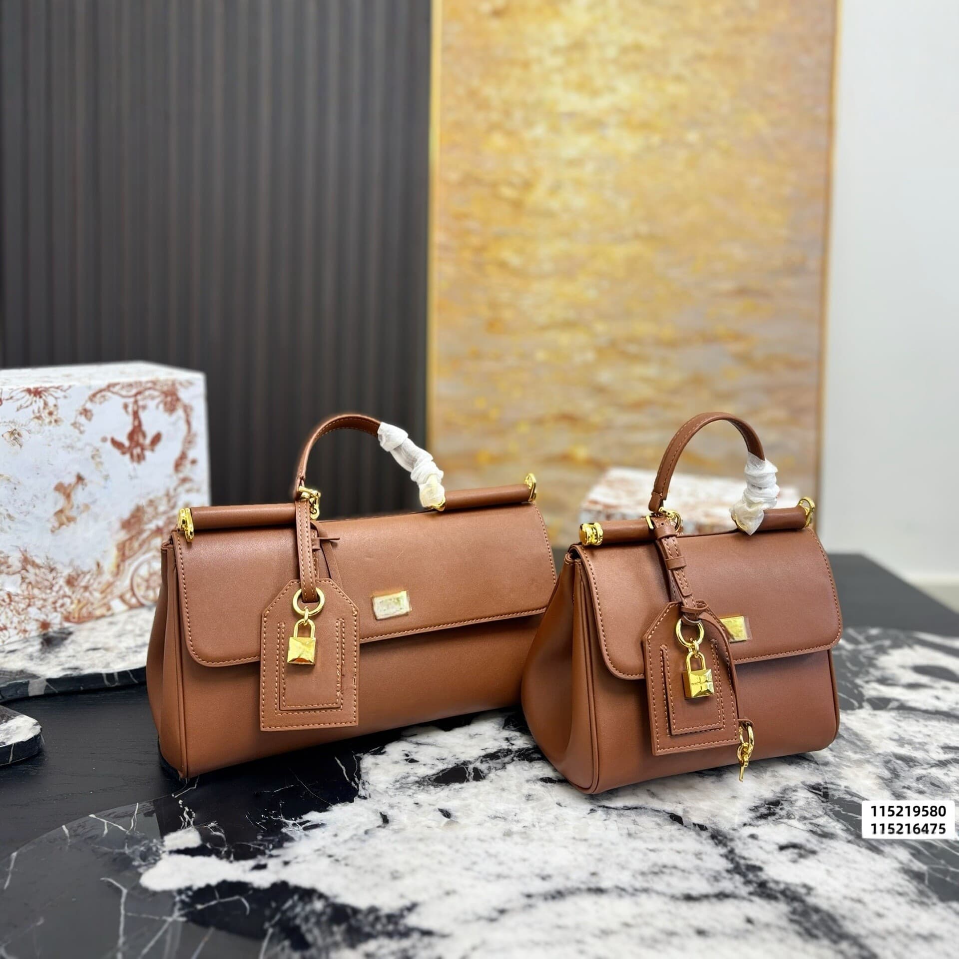 bag Dolce Whaleup & Gabbana New Model, Same Style, Light Luxury And High-end Feel, Lady's Shoulder Bag, Winter Sicily Cow Leather & Model, Style, Feel, ,