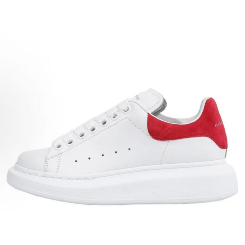 Baskets décontractées à semelle épaisse en cuir de vachette pleine fleur, chaussures à plateforme style McQueen, rehaussantes, tendance original