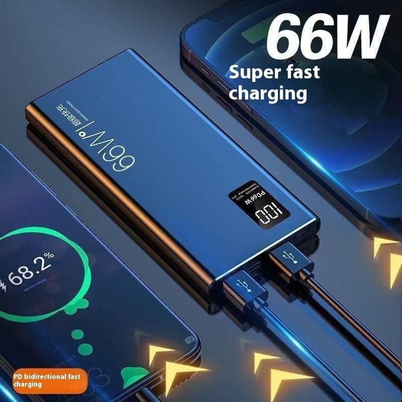 20000mAh PD 20W Fast Charging Power Bank, Ultra Slim Portable Charger With LED Display, QC 3.0 & PD3.0 Compatible For IPhone Android, Custom Logo Gift
