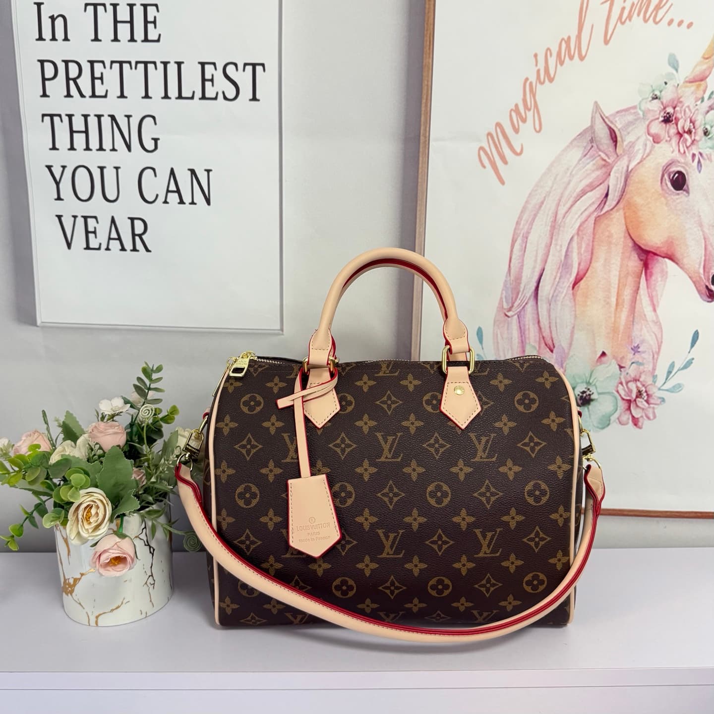 Sac bandoulière femme, sac à bandoulière, sac Boston vintage à motif floral, sac oreiller