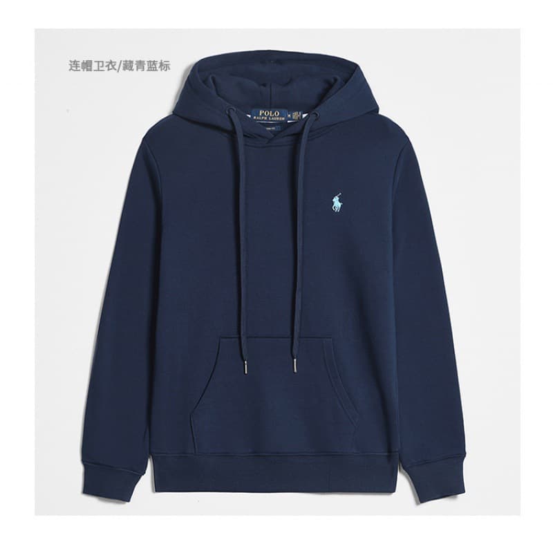 Sweat à capuche décontracté à fermeture éclair et logo poney brodé pour homme de la marque tendance Polo Paul de Laf RL