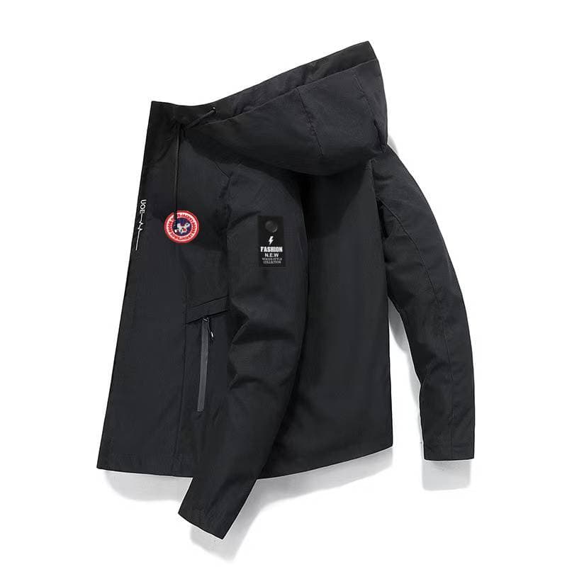 Men's Hooded Rain Jacket – A Versatile, Casual Style.