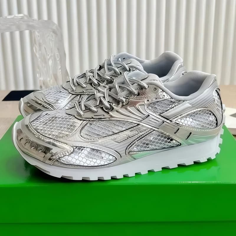 Chaussures de course pour hommes et femmes, baskets blanches à semelle épaisse, respirantes, plateforme, inscriptions en mesh, chaussures de sport