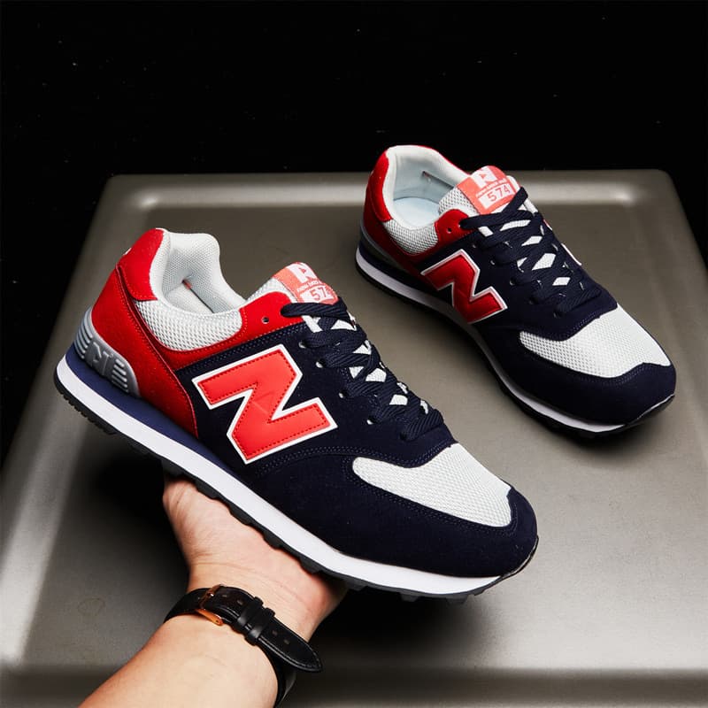 Printemps et automne mesh chaussures de course rétro explosives respirantes chaussures de sport 574 chaussures plates en forme de n chaussures de sp