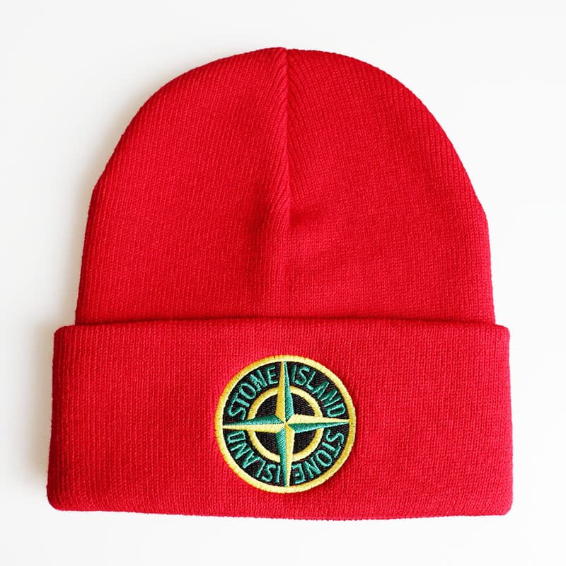 Bonnet tricoté sans bords pour hommes et femmes, en polaire, chaud, à la mode, doux, en pierre, avec étiquette épaisse, pour Sports de Ski, hiver