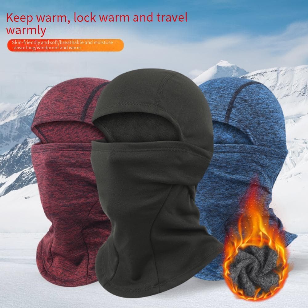 Winter Fleece Balaclava Face Mask - Windproof Thermal Head Cover For Skiing, Cycling, Outdoor Sports (Unisex, One Size Fits Most)​