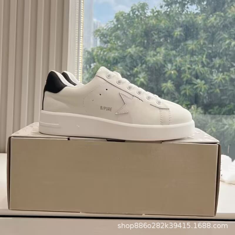 Baskets plates unisexes blanches en cuir véritable, style coréen, chaussures décontractées et confortables