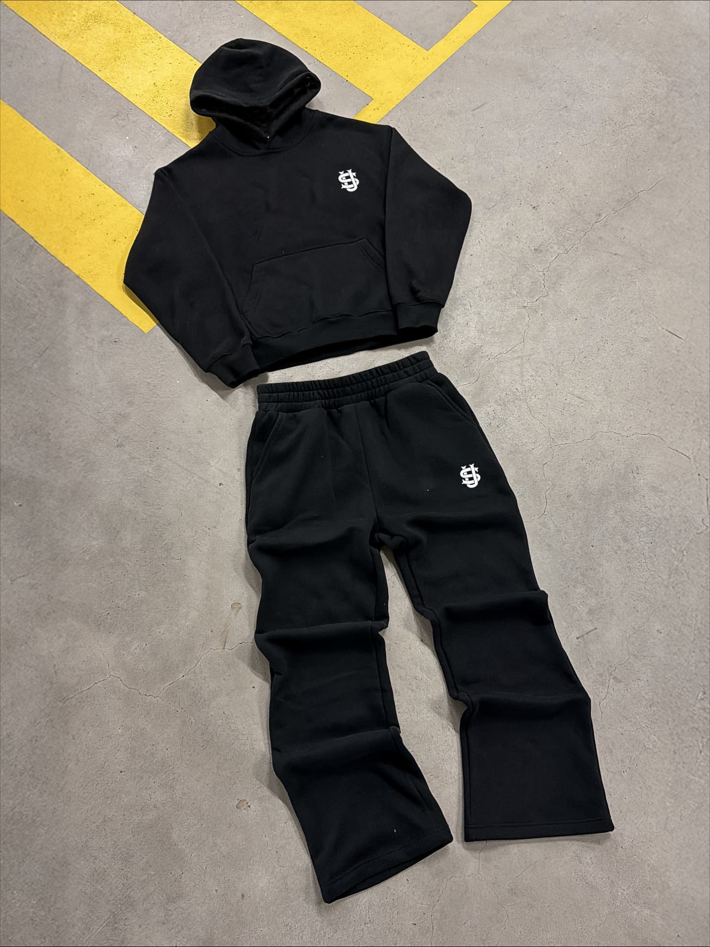 2025 New Men's American Hooded Sweatshirt Suit Sports