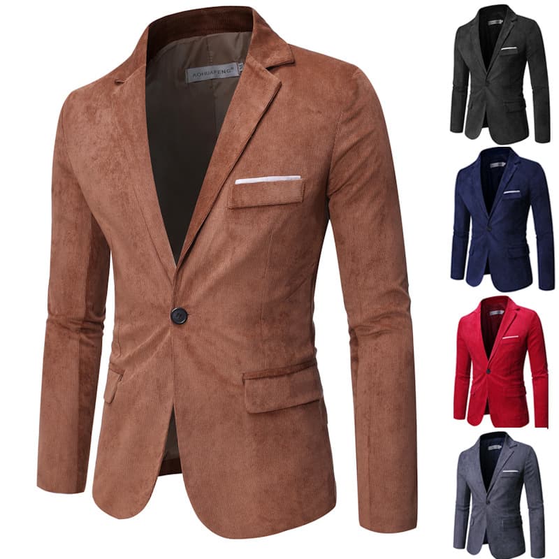 Men's New Small Suit Coat Fashion Casual Business Professional Suit Coat