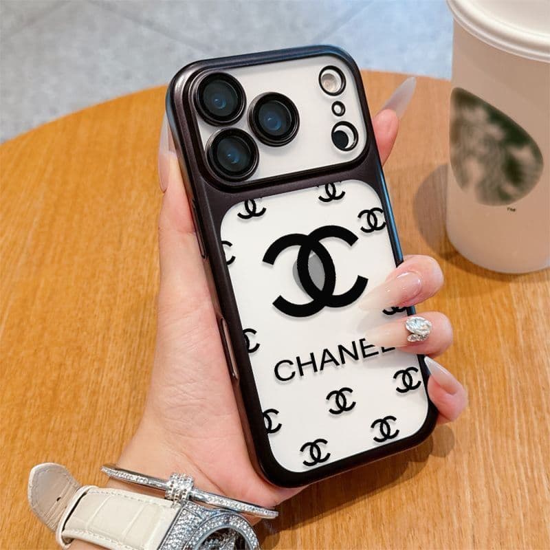 Coque de téléphone portable transparente avec logo classique de marque pour iPhone 17 Pro Max, iPhone 16, 15/14 Pro/13/12/11