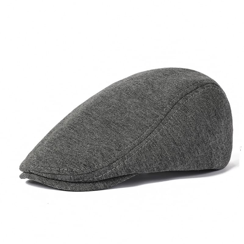 Unisex Solid color simple wool cap men and women's forward hat beret