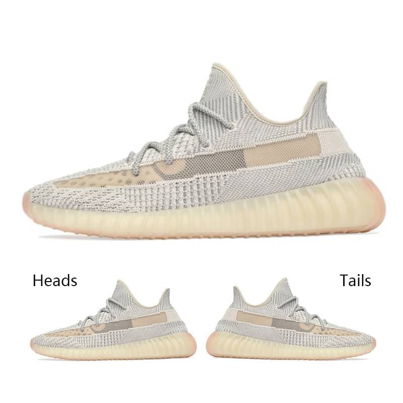 Chaussures de course pour hommes et femmes, baskets Adidas Yeezy Boost 350 V2, carbone, cendre, zèbre, noir statique, Yecheil réfléchissant, Belug