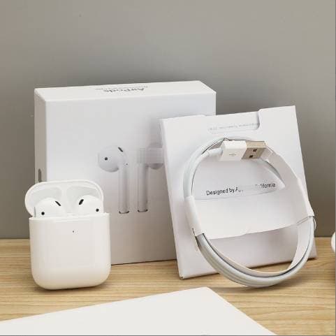 AirPods 1re génération avec retour auditif sans fil, Bluetooth stéréo, GPS et Siri, réduction du bruit