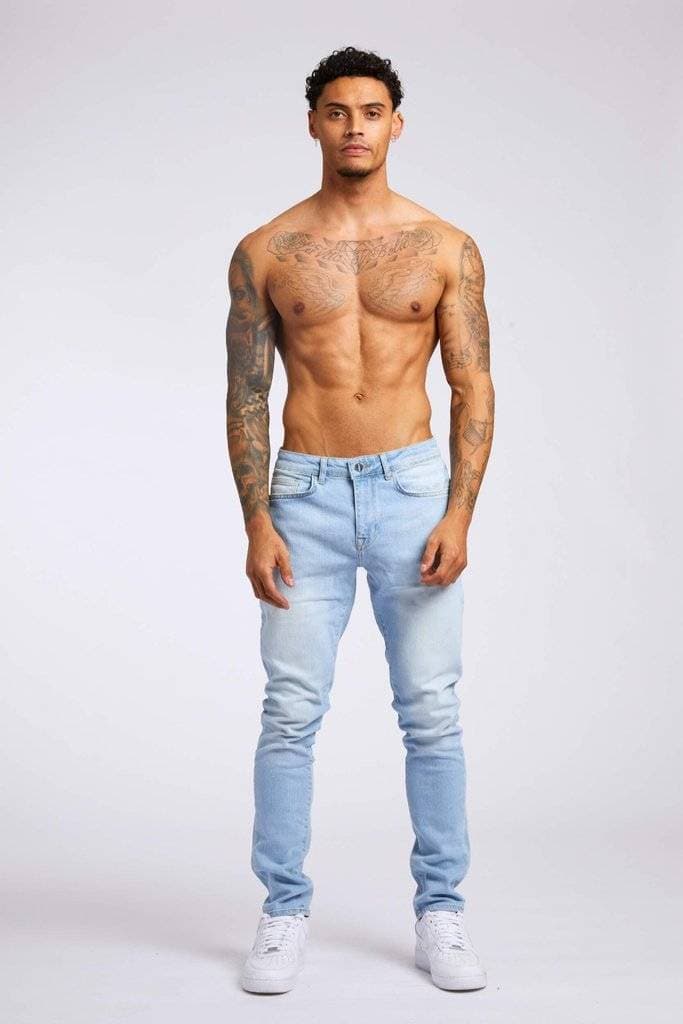 Men's Clothing Yourbrand] Men's Slim Fit High Waist Black Skinny Jeans | Stretch Denim | Instagram Trend | 28-36 Waist