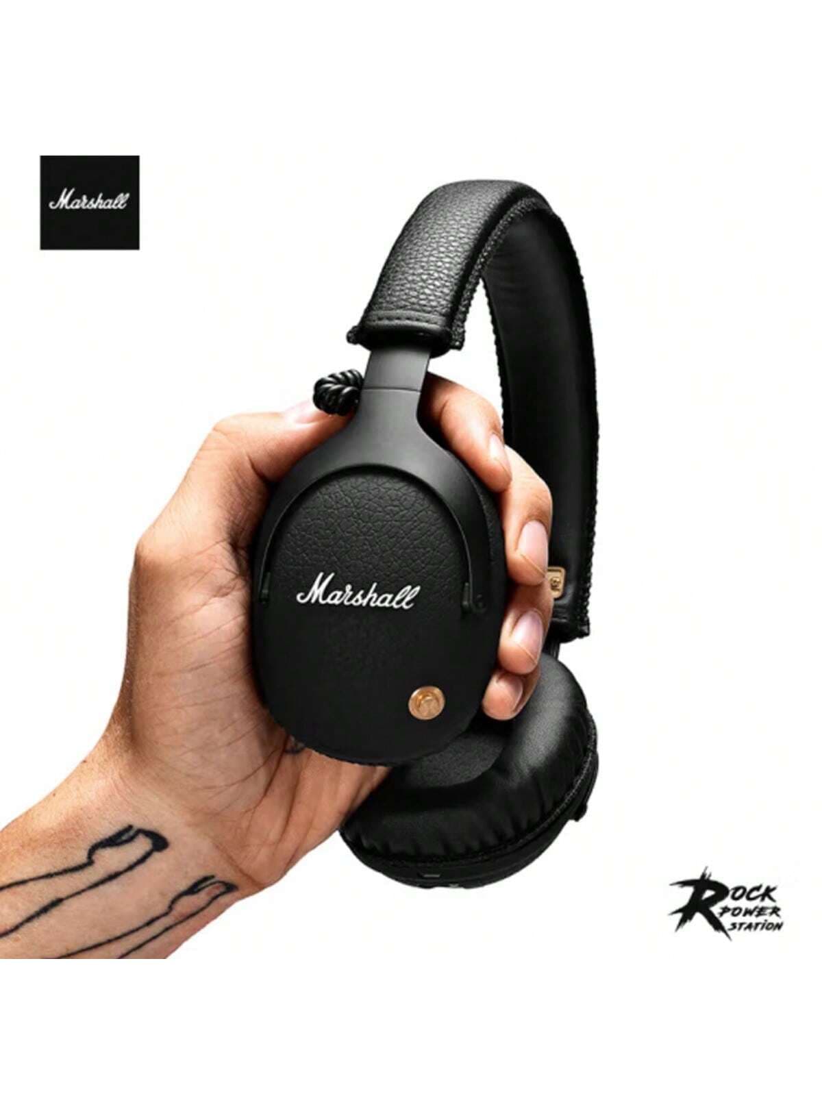 Marshall Monitor Bluetooth Wireless Over-Ear Headphone Folding Outdoor Sports Earphone Pop Rock Music Bluetooth Headsets