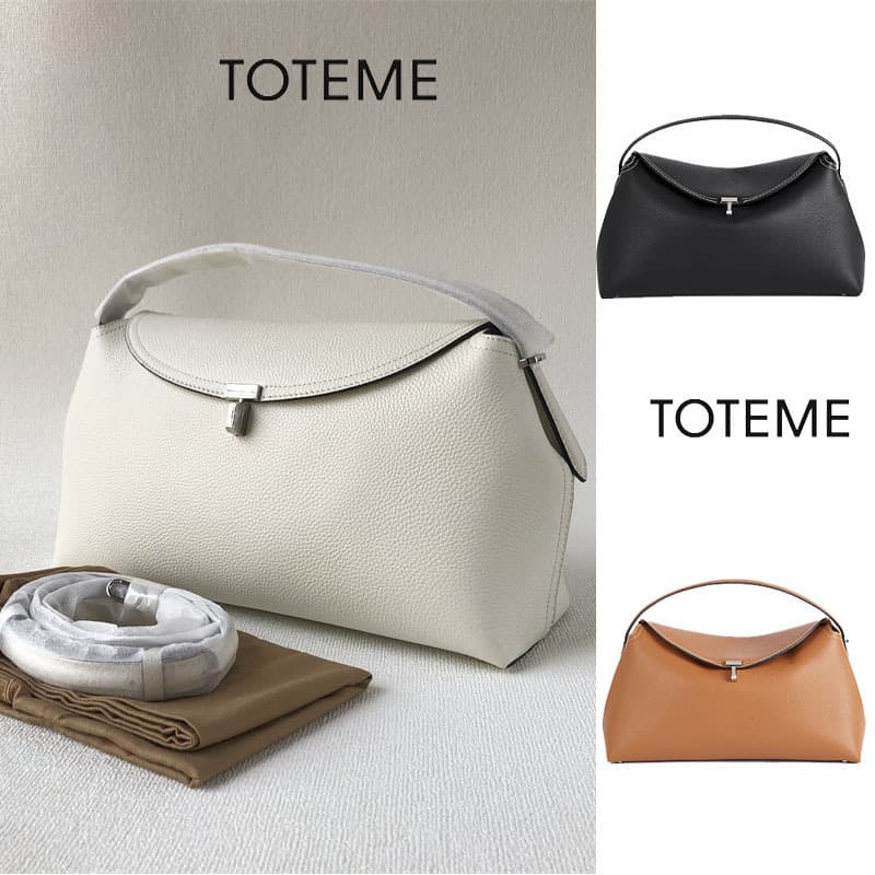 Toteme Swedish Underarm Bag Cowhide Leather Tote Bag Versatile And Stylish Shoulder Bag For Commuting Niche